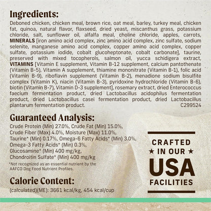 Merrick Healthy Grains Premium Dry Dog Food, Wholesome and Natural Dry Chicken Kibble, Senior Recipe - 4.0 lb. Bag