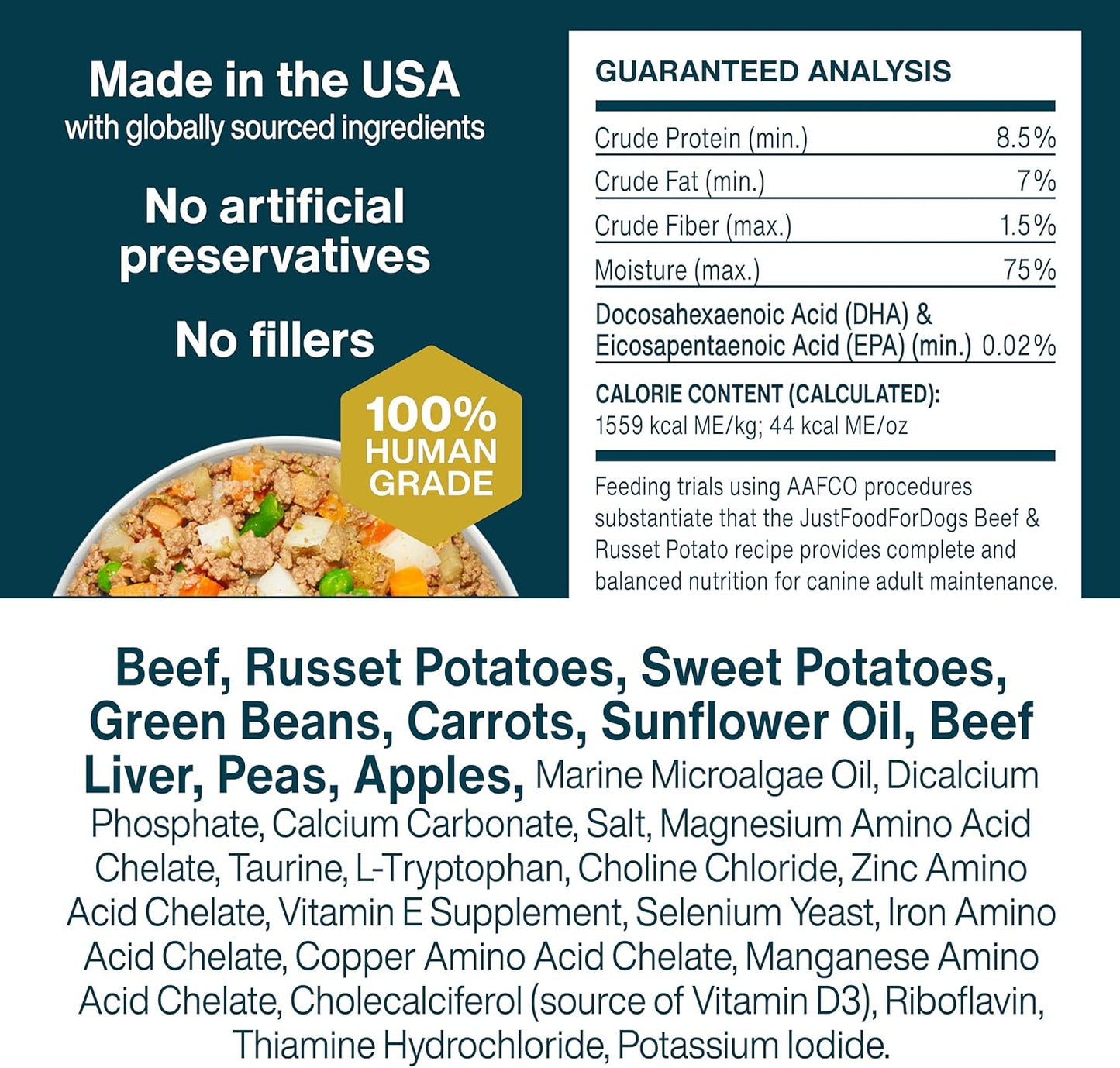 JustFoodForDogs Frozen Fresh Dog Food Topper Starter Pack, Beef & Turkey Human Grade Dog Food Recipes, 5.5 oz (Pack of 9)