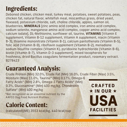 Merrick Lil’ Plates Premium Grain Free Dry Dog Food For Small Dogs, Real Chicken And Sweet Potato Kibble - 4.0 lb. Bag