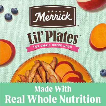 Merrick Lil’ Plates Premium Grain Free Senior Dry Dog Food For Small Dogs, Real Chicken, Sweet Potato Kibble - 4.0 lb. Bag