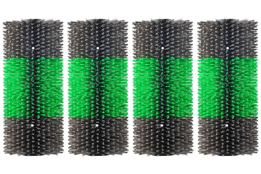 4PCS Livestock Scratch Brushes, Green (Including 304 Stainless Steel Screws, Best Firm Bristle Brushes, Suitable for Horses, Cows, Sheep, Pigs, Deer etc.)