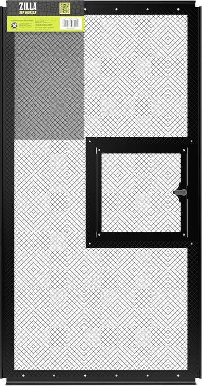 Zilla Pet Reptile Terrarium Fresh Air Screen Cover with Hinged Door 24" x 12"