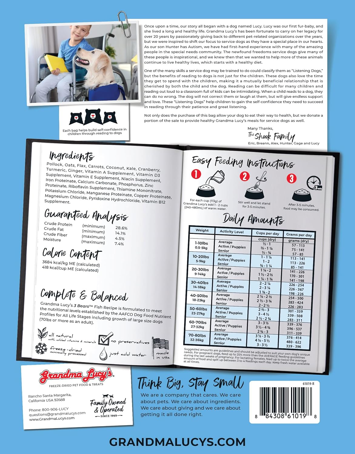 3 Bears Fish Dog Food - 8lb