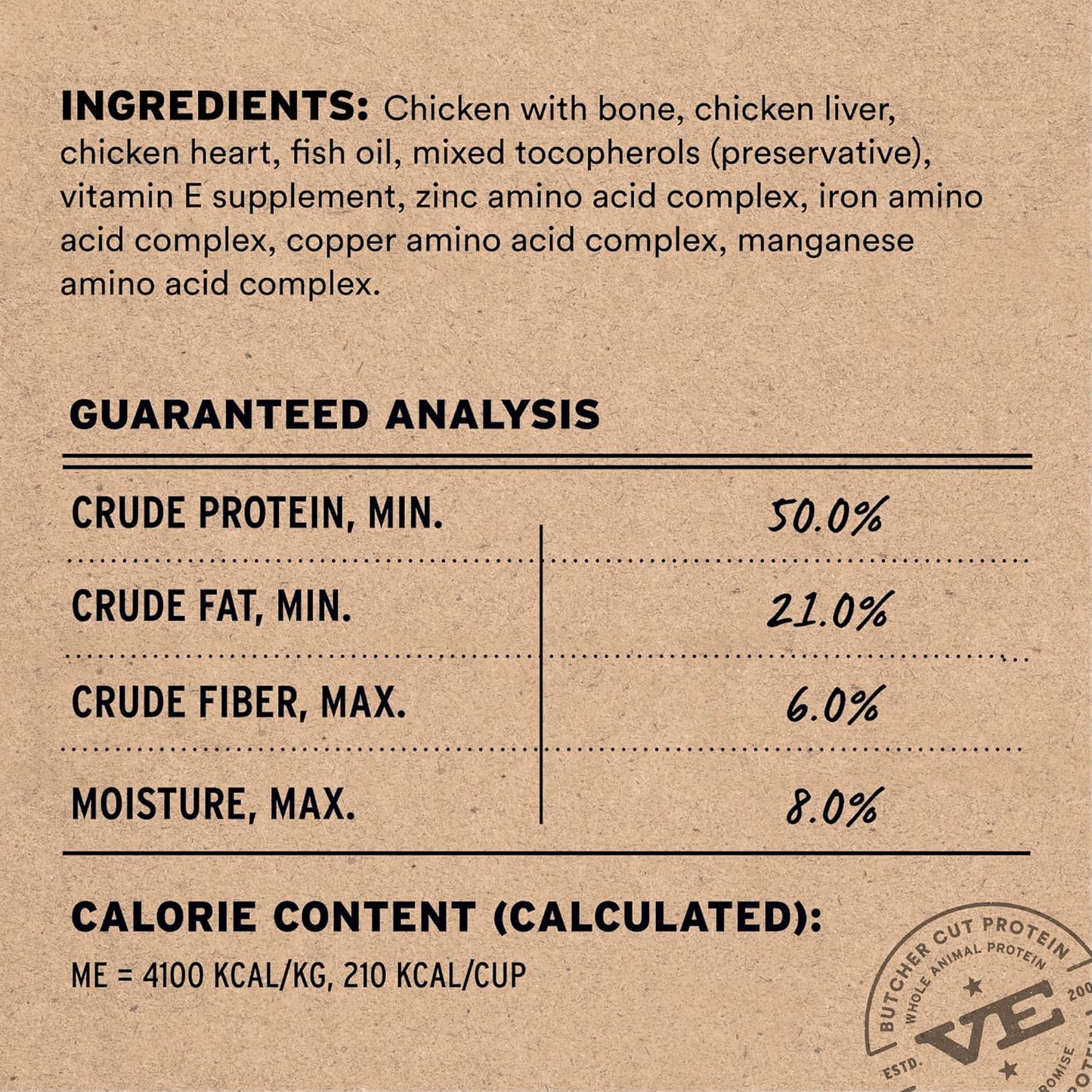 Vital Essentials Freeze-Dried Raw Chicken Crunchy Nibs | Complete Meal or Mixer Dog Food | 14 oz