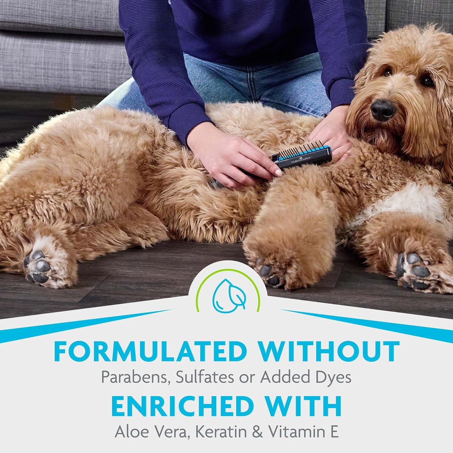 FURminator deTangling Leave-in Conditioner Spray, 8.5 Ounces, Lightly Scented, Gentle Ingredients Keep Coat and Skin Moisturized