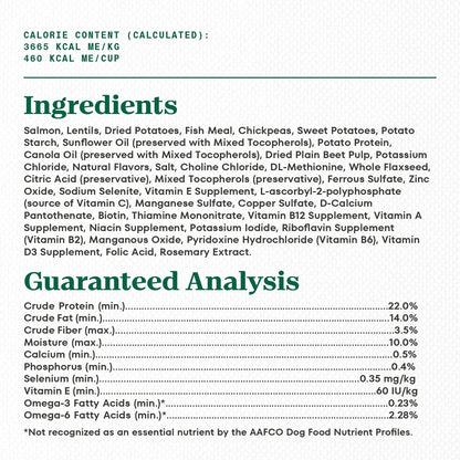 Nutro Limited Ingredient Diet Adult Dry Dog Food, Salmon & Lentils Recipe, 4 lbs.