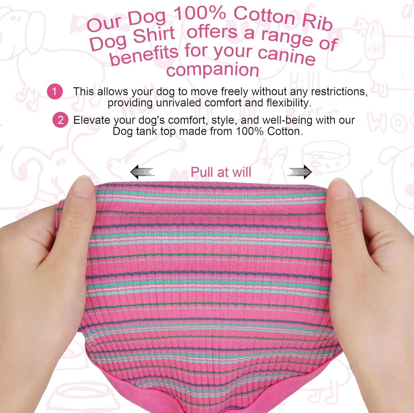 Elevate Your Pet's Comfort and Fashion: Premium 100% Cotton Rib Dog Shirt Vest for Small Breeds Like Chihuahuas, Yorkies, and Puppies .Year-Round Style with Tank-Style Puppy Attire Green X-Small