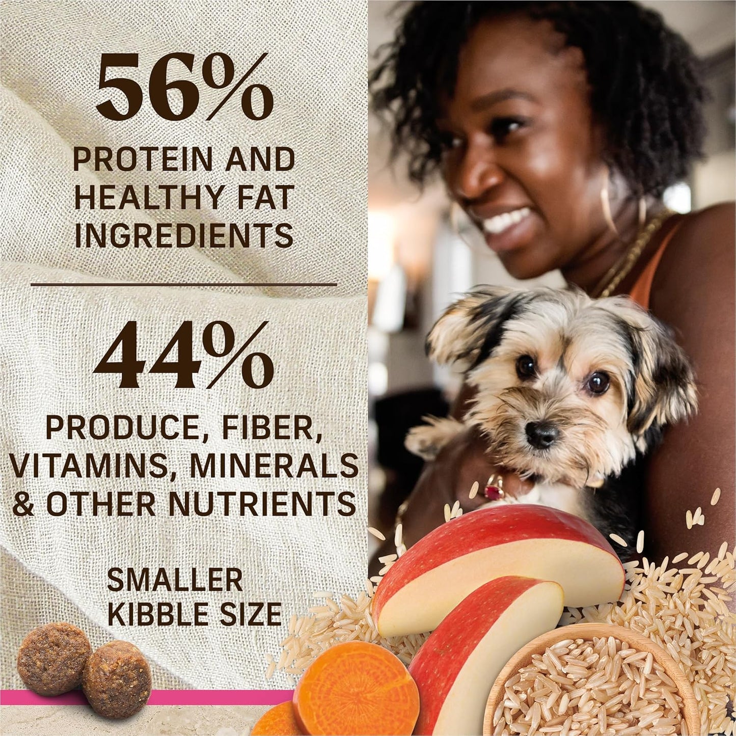 Merrick Healthy Grains Premium Dry Dog Food For Small Dogs, Wholesome and Natural Kibble, Small Breed Recipe - 4.0 lb. Bag