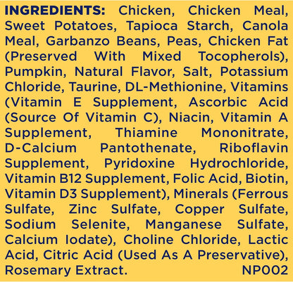 Nature's Recipe Grain Free Small Breed Dry Dog Food, Chicken, Sweet Potato & Pumpkin Recipe, 4 lb. Bag