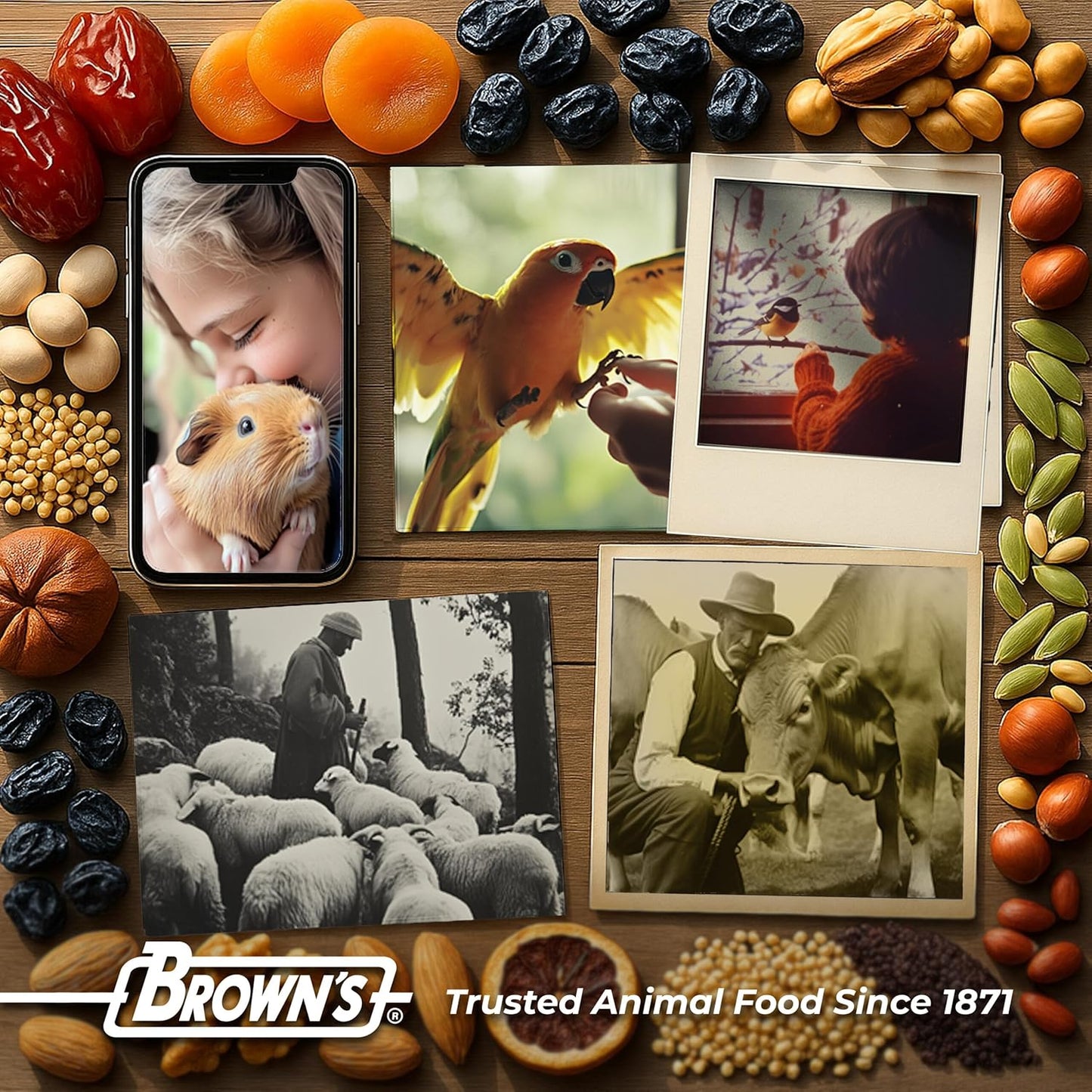 Tropical Carnival Brown's Gourmet Small Animal Treat Bundle | Rabbits, Guinea Pigs, Hamsters, Gerbils, Chinchillas, Pet Mice. Four Varieties