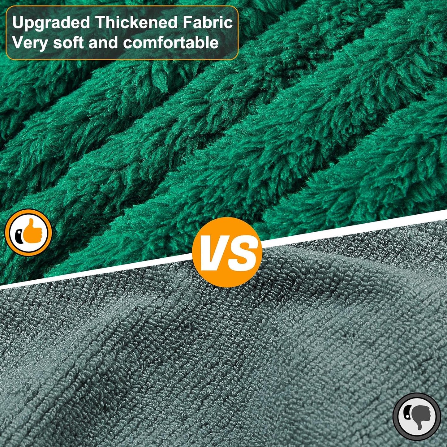 Bienbee Dog Bathrobe, Quick Drying Super Absorbent Dog Robes for After Bath, Warm Keeping Dogs Towel, Dogs Bath Supplies, Dark Green XL