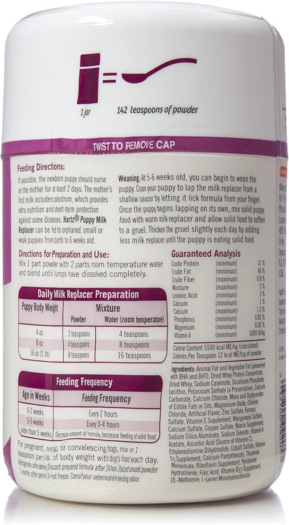 Hartz Powdered Puppy Milk Replacer - 12oz