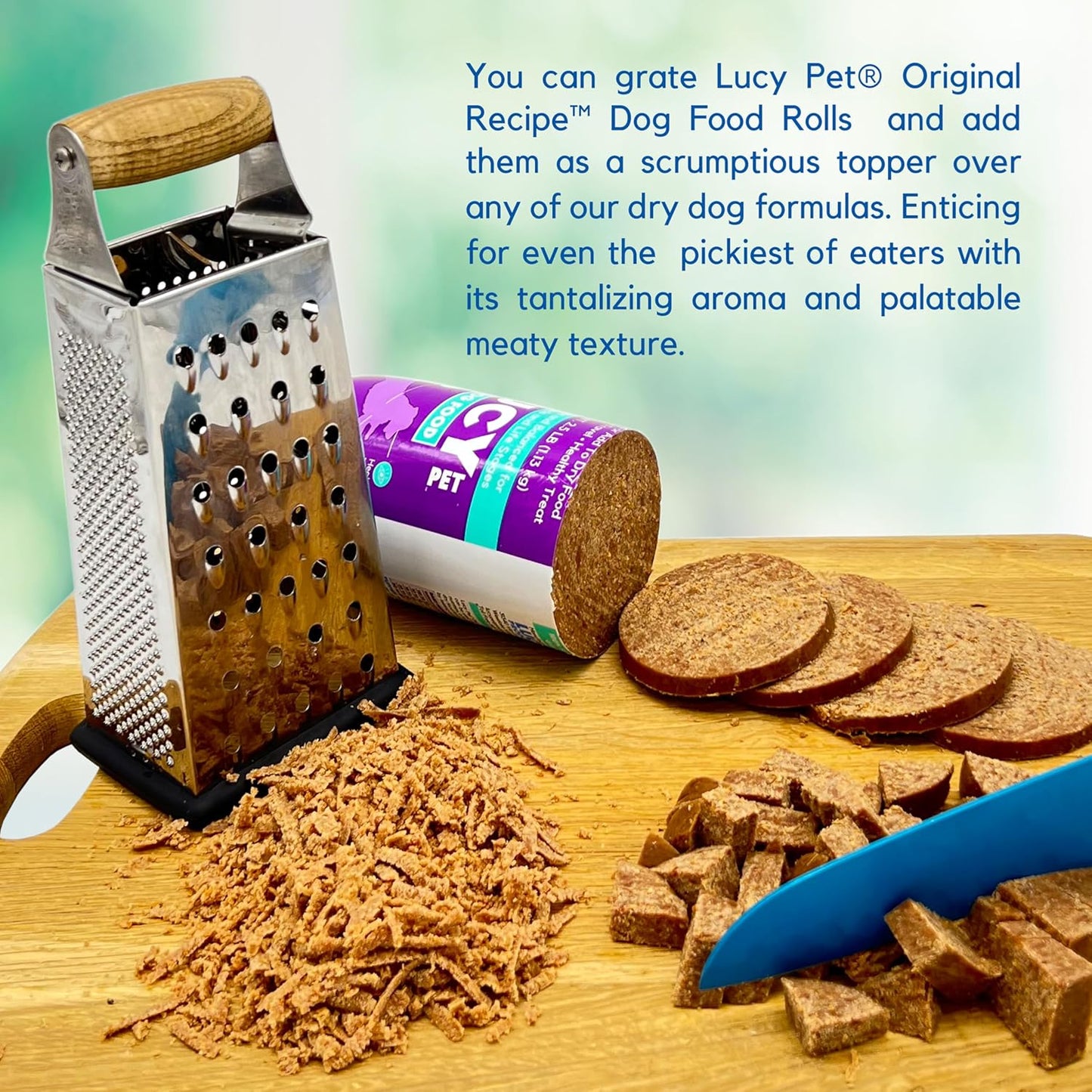 Lucy Pet Products Chicken Formula Dog Food Roll 4 lb, Meaty, Semi-Moist Dog Food (100600075)