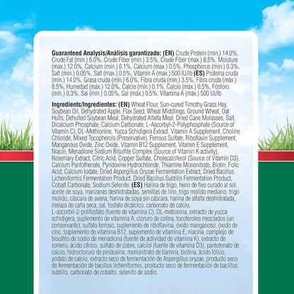 Kaytee Timothy Biscuits Baked Treat for Pet Guinea Pigs, Rabbits & Other Small Animals, Apple, 4 oz