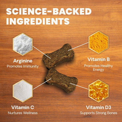 VetriScience Senior 27+ Active Health Chews, Canine Plus Daily Multivitamin for Senior Dogs, Balanced Vitamins, Minerals and Antioxidants, Healthy Aging and Wellness Support, Veggie, 60 Count