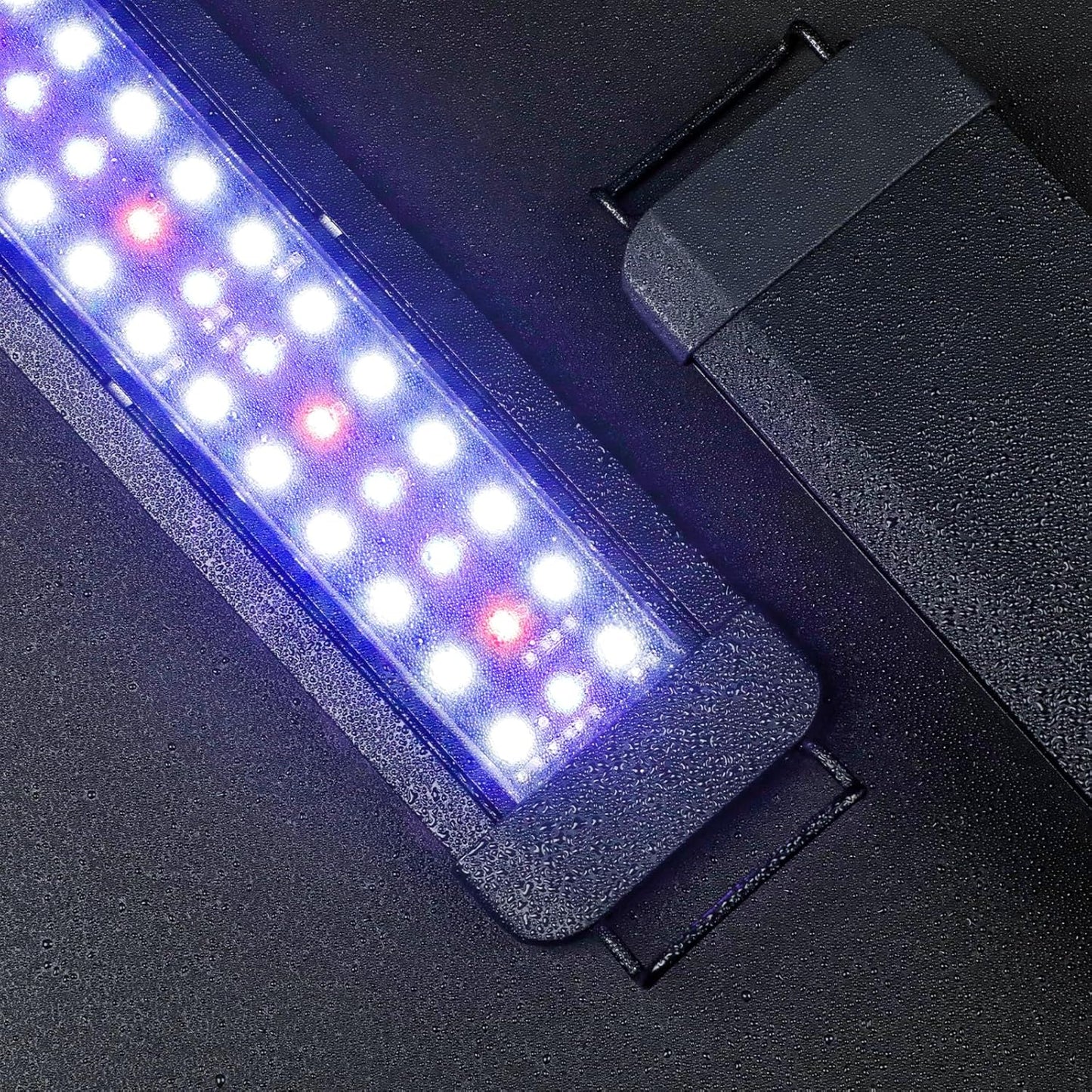 Pawfly 11W Aquarium LED Light for 12 to 18 Inch Fish Tanks Extendable Fish Tank Light with Full Spectrum Brilliant White Blue Red Lights with Daytime & Night Modes and Adjustable Brightness