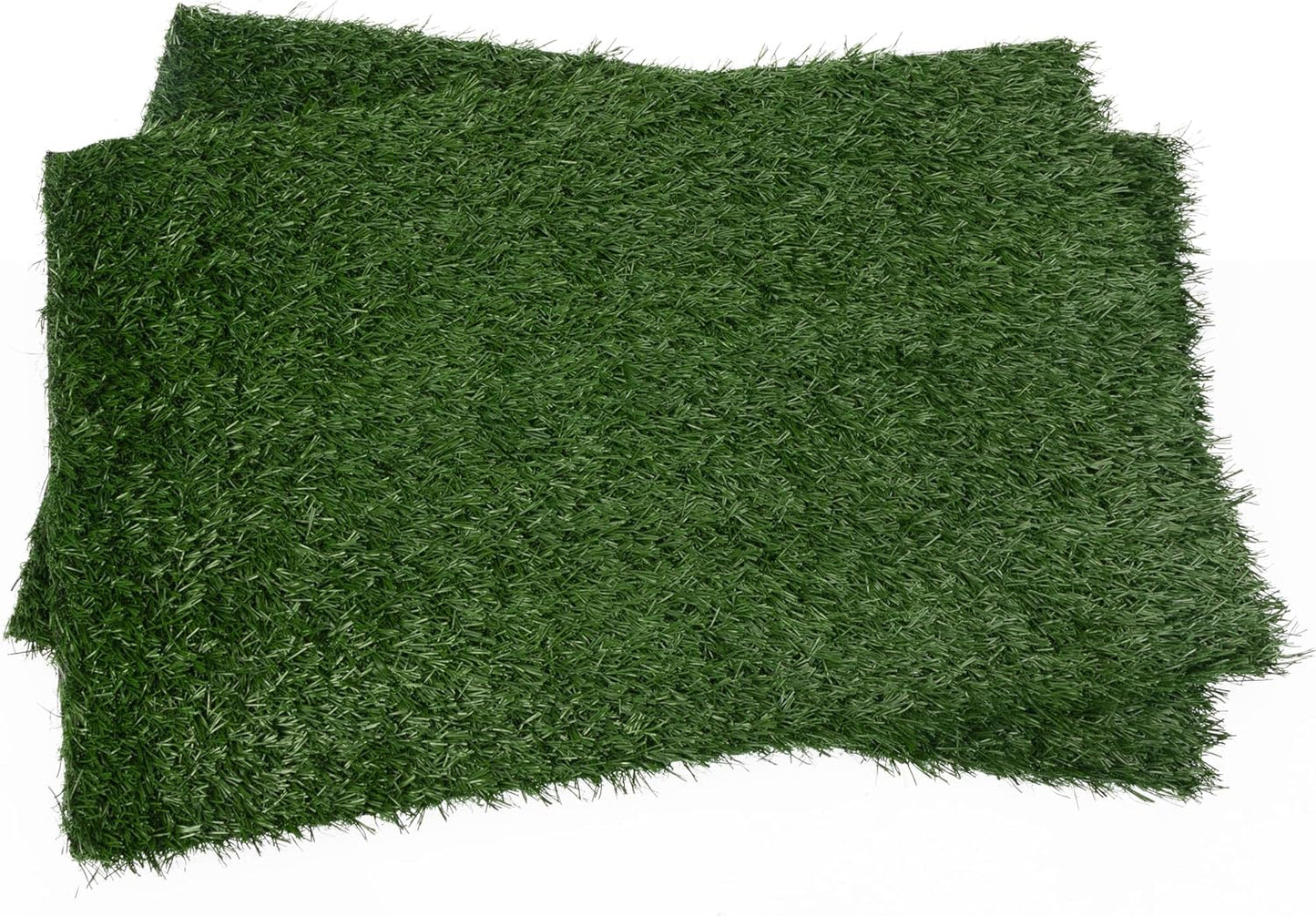 GREAZ Large Pet Urine Mat - Comfortable Relief for Your, Realistic Artificial Grass Design, Indoor Use, Green, Two Pack