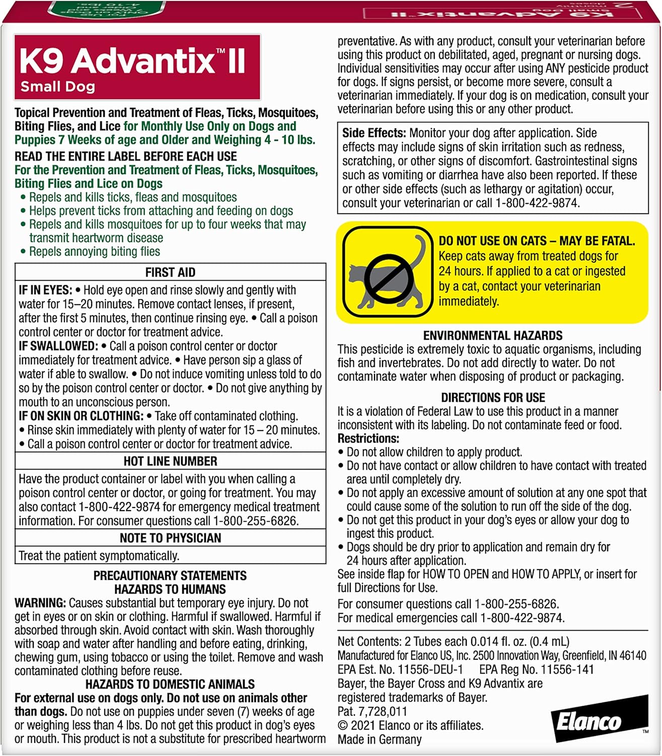 Bundle of K9 Advantix II Small Dog | 2-Mo Supply + Pet Protect Calming Fast-Acting Soft Chews for Dogs, 60 Count