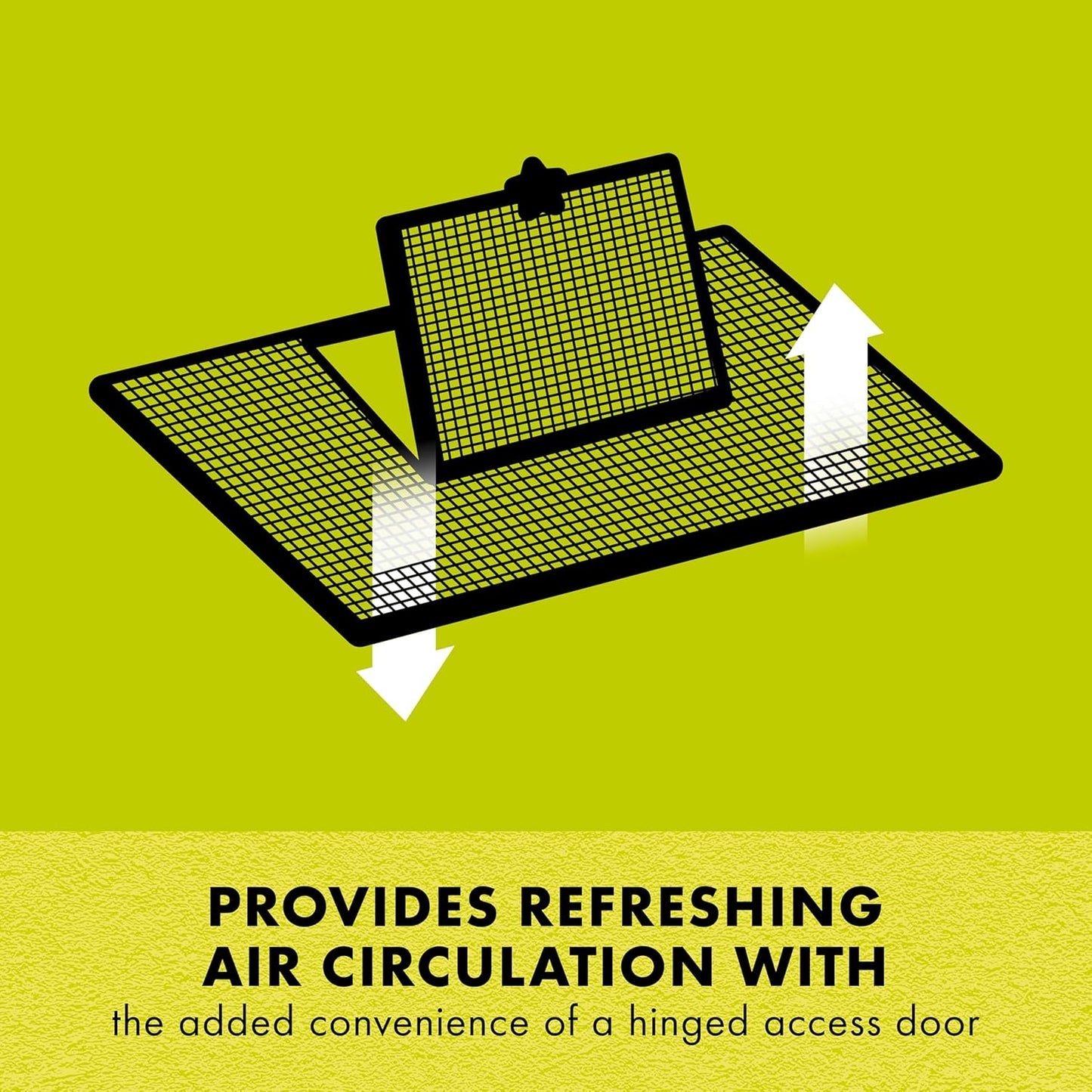 Zilla Pet Reptile Terrarium Fresh Air Screen Cover with Hinged Door 24" x 12"