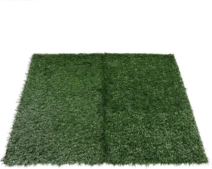 GREAZ Large Pet Urine Mat - Comfortable Relief for Your, Realistic Artificial Grass Design, Indoor Use, Green, Two Pack