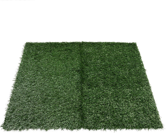 GREAZ Large Pet Urine Mat - Comfortable Relief for Your, Realistic Artificial Grass Design, Indoor Use, Green, Two Pack