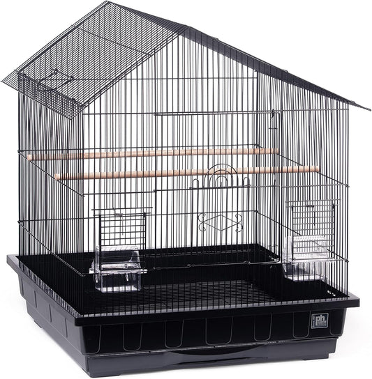 Prevue Pet Products Conure Manor Metal Birdcage for Small, Medium Birds with 2 Cups and Perches