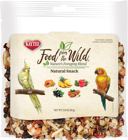 Kaytee Food From The Wild Natural Snack Food Treats For Pet Birds, 3 oz