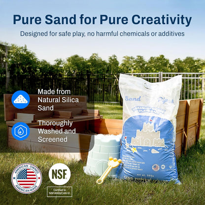 SandPiper 50 Pound Premium Grade Multi-Use Play Sand with Chemical Free Formula for Sandboxes, Pet Areas, Pavers, and Walking Stones, 2 Pack