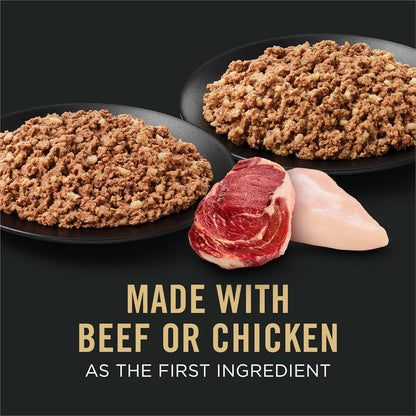 Purina Pro Plan Complete Essentials Wet Dog Food Chicken and Rice Entree and Beef and Rice Entree Variety Pack - (Pack of 12) 13 oz. Cans