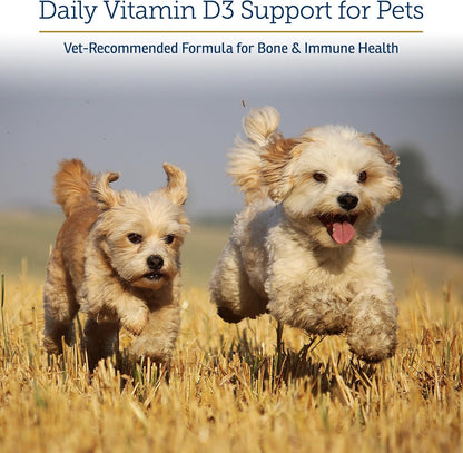 Rx Vitamins Rx D3 - Cat & Dog Vitamins Liquid D3 Drops in MCT Oil - Vitamin D for Dogs & Cats to Manage Deficiency - Aids in Dog Immune Support and Calcium Absorption - Pet Vitamin D3-2oz