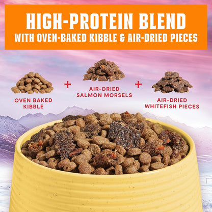 Open Farm, Epic Blend High Protein Dry Dog Food, Probiotic Coated & Bone Broth Infused Kibble with Air Dried Meat & Organs, Minimally Processed & Nutrient Dense, Chicken & Superfood Recipe, 18lb Bag