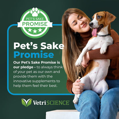 VETRISCIENCE Dental Care Powder - Dental Supplement Powder for Dogs & Cats - Supports Breath Freshening - Healthy Teeth & Gums - Easy-to-Use Oral Hygiene for Pets - 16 oz