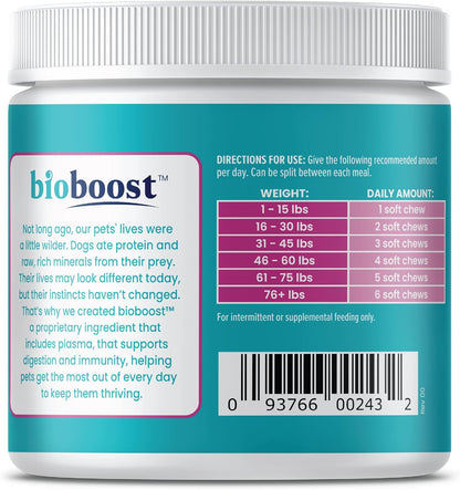 Solid Gold Dog Probiotics for Digestive Health - Probiotics for Dogs with Fiber & Digestive Enzymes for Bowel Support & Gut Health - Bacon Flavor Soft Chews to Support Digestion for All Ages - 120ct