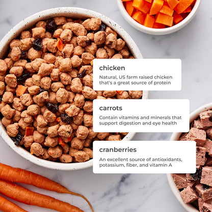 Freshpet Healthy & Natural Food for Small Dogs/Breeds, Fresh Grain Free Chicken Recipe, 1lb, Yellow (6-27975-01204-5)