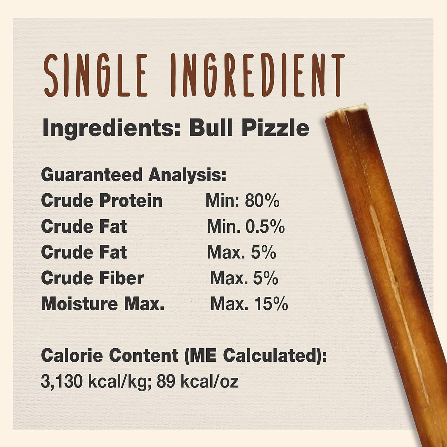 Cadet Bully Sticks for Small Dogs – All-Natural Beef Pizzle, High Protein, Low Fat, Long-Lasting, Grain & Rawhide-Free Dog Chews for Aggressive Chewers, Small (12 Ounce)