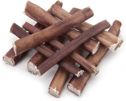 GigaBite 12" Giga Bully Sticks (Pack of 8) - All Natural, Free Range Beef Pizzle Dog Treat - by Best Pet Supplies