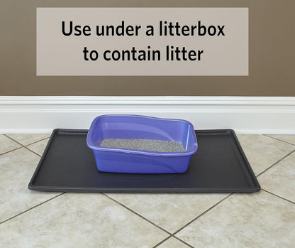 MidWest Homes for Pets Replacement Pan for 42-inch Dog Crates, Fits All Midwest and New World 42-inch Pet Cages, Multiple Uses, Plastic, Black, 9PAN