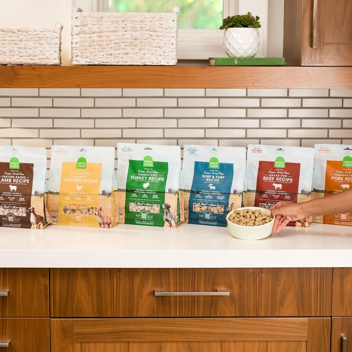 Open Farm, Freeze Dried Raw Puppy Food, Morsels with 95% Meat, Organs & Bone, Organic Produce & Superfoods, Complete Meal or Freeze Dried Dog Food Topper, Chicken & Salmon Puppy Recipe, 13.5oz Bag