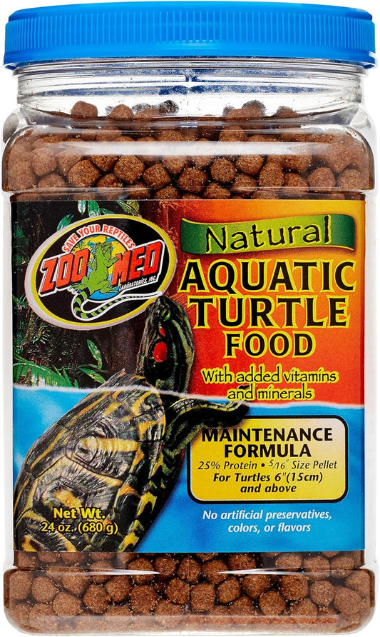 Zoo Med Natural Aquatic Turtle Food, Maintenance Formula, 24-Ounce
