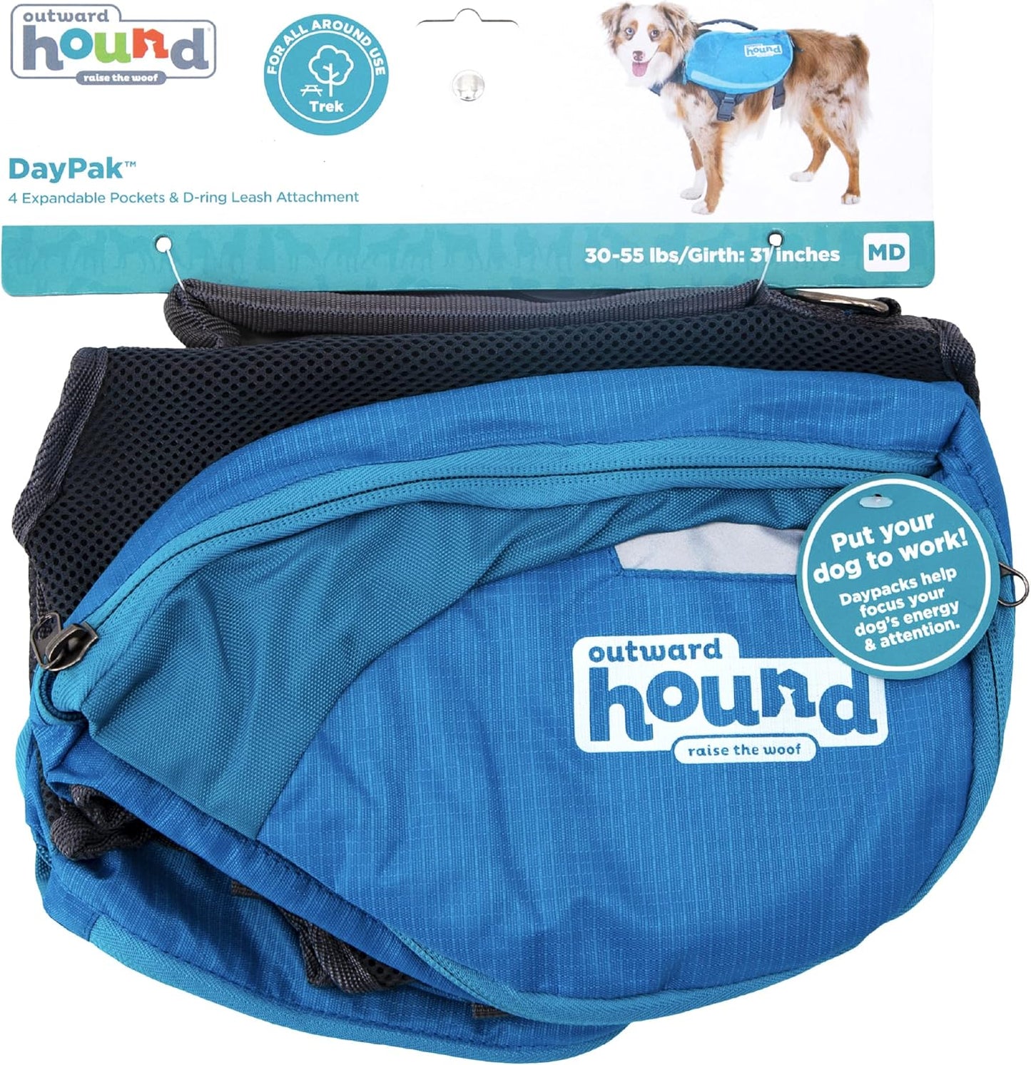 Kyjen Outward Hound The Quick Release Dog BackPack (Assorted, Medium)