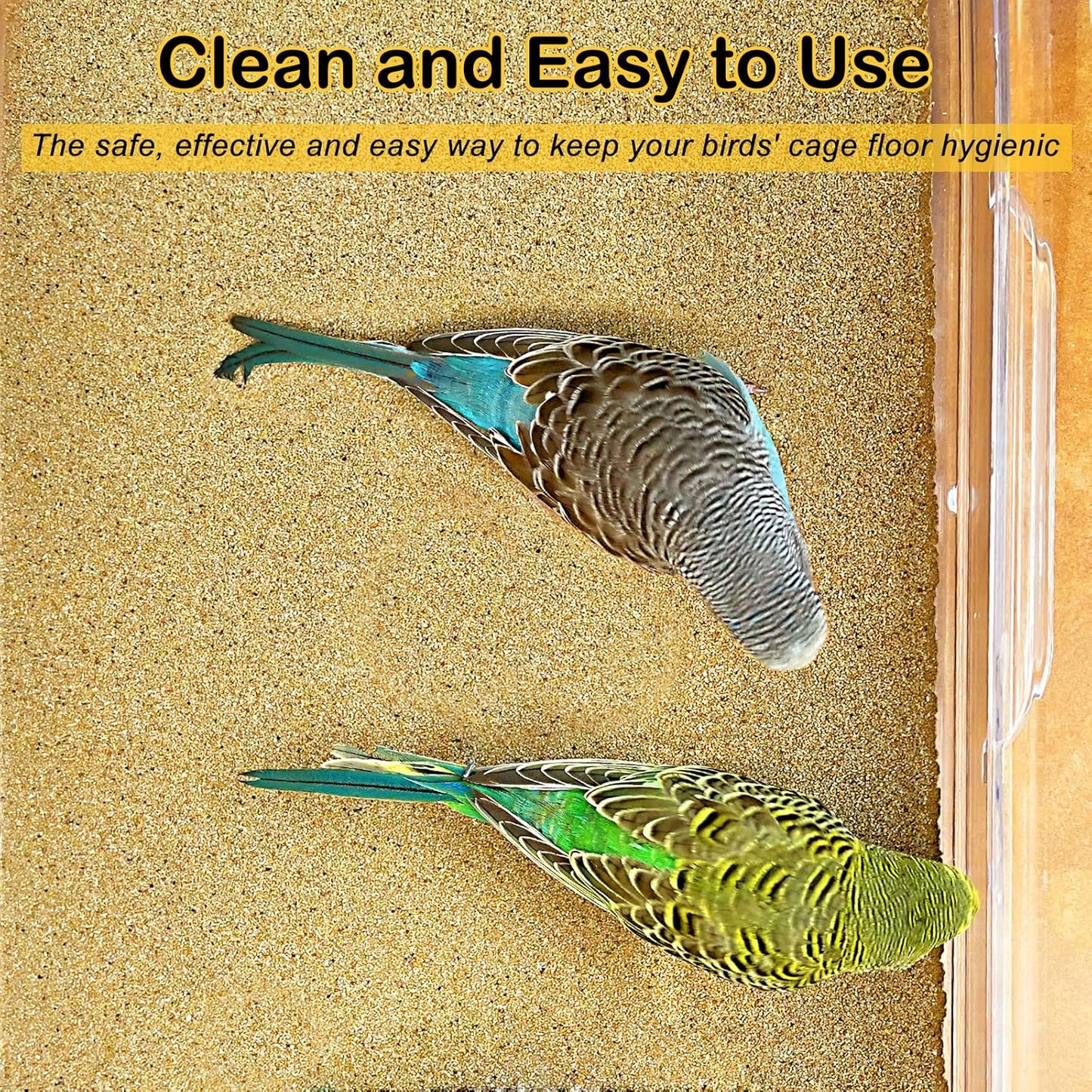 S&X Gravel Paper for Bird Cage 10-Pack 11” x 17” Gravel Liner Paper Sand Sheets Bird Cage Liners