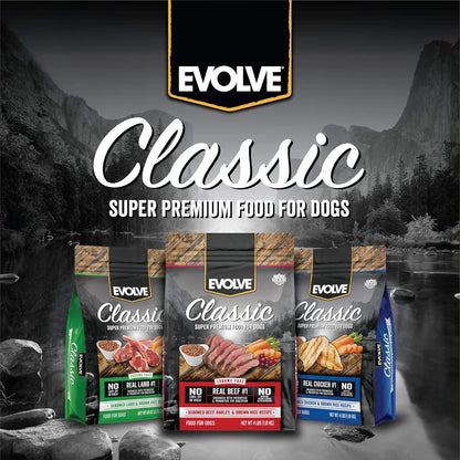 Evolve Pet Food Classics Deboned Beef, Barley and Bison Recipe Dog Food, 3.5-pounds