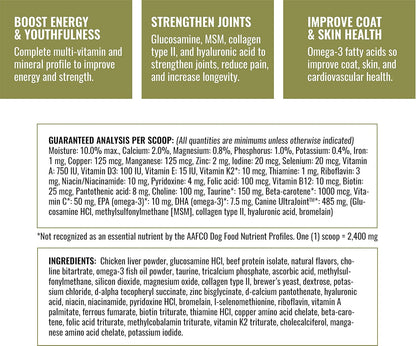 K9 Athlete - New Dog | Daily Multivitamin & Glucosamine Joint Supplement for Dogs - Pet Immunity for Puppy & Senior Canine - Vitamins Promote Pet Wellbeing with Calcium & Magnesium - 30-120 Day Supply