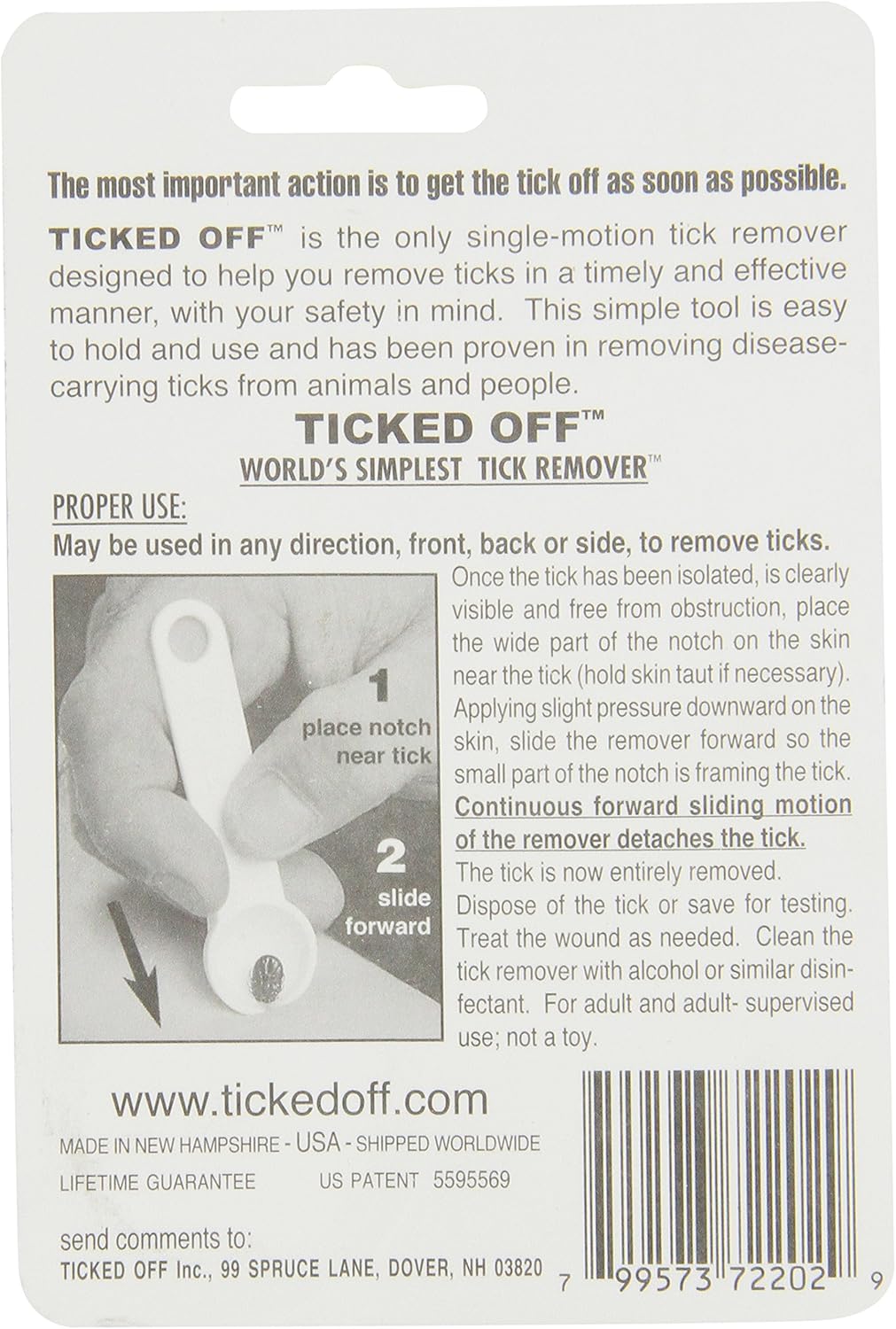 Ticked Off Tick Remover, Orange