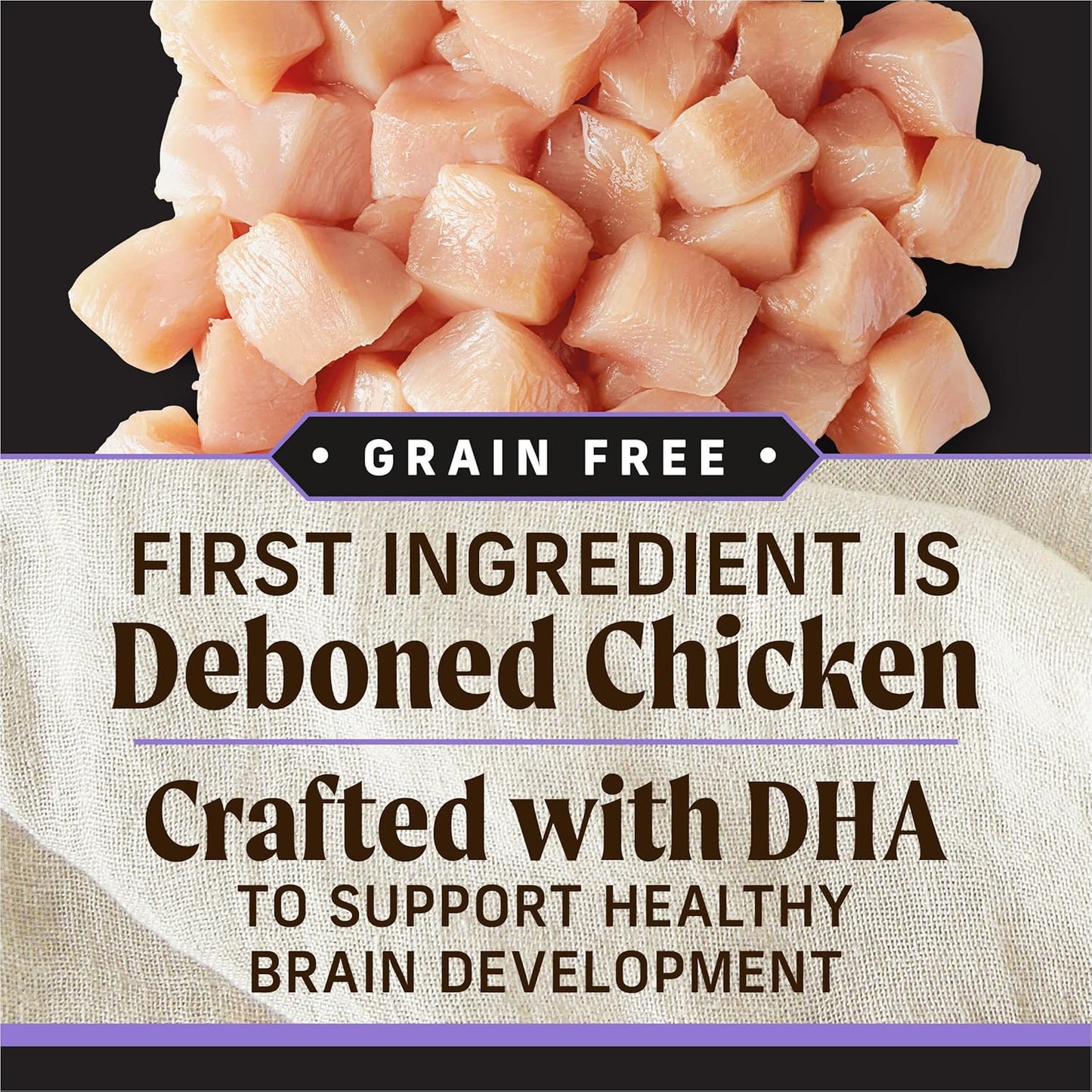 Merrick Backcountry Grain Free Dry Puppy Dog Food, Kibble with Freeze Dried Raw Pieces, Chicken Recipe - 4.0 lb. Bag