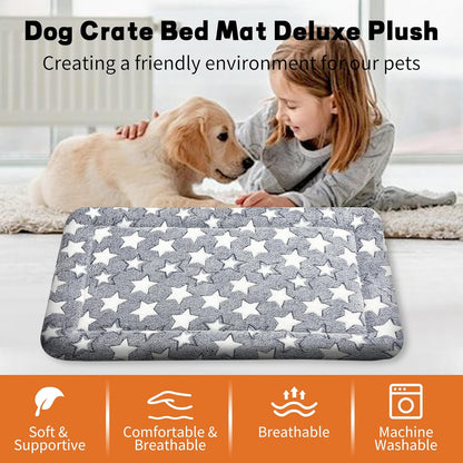 Dog Bed Mat – Soft & Comfortable Dog Kennel Pad for Crate – Durable Crate Bed & Mat for Dogs & Cats – Ideal for Crate, Kennel, and Home Use
