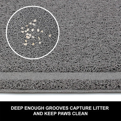 Pet Feeding Mat for Large Dogs and Cats 35" x 25" Flexible and Waterproof Dog Bowl Mat for Food and Water, Easy to Clean Dog Food Mat with Non Slip Backing