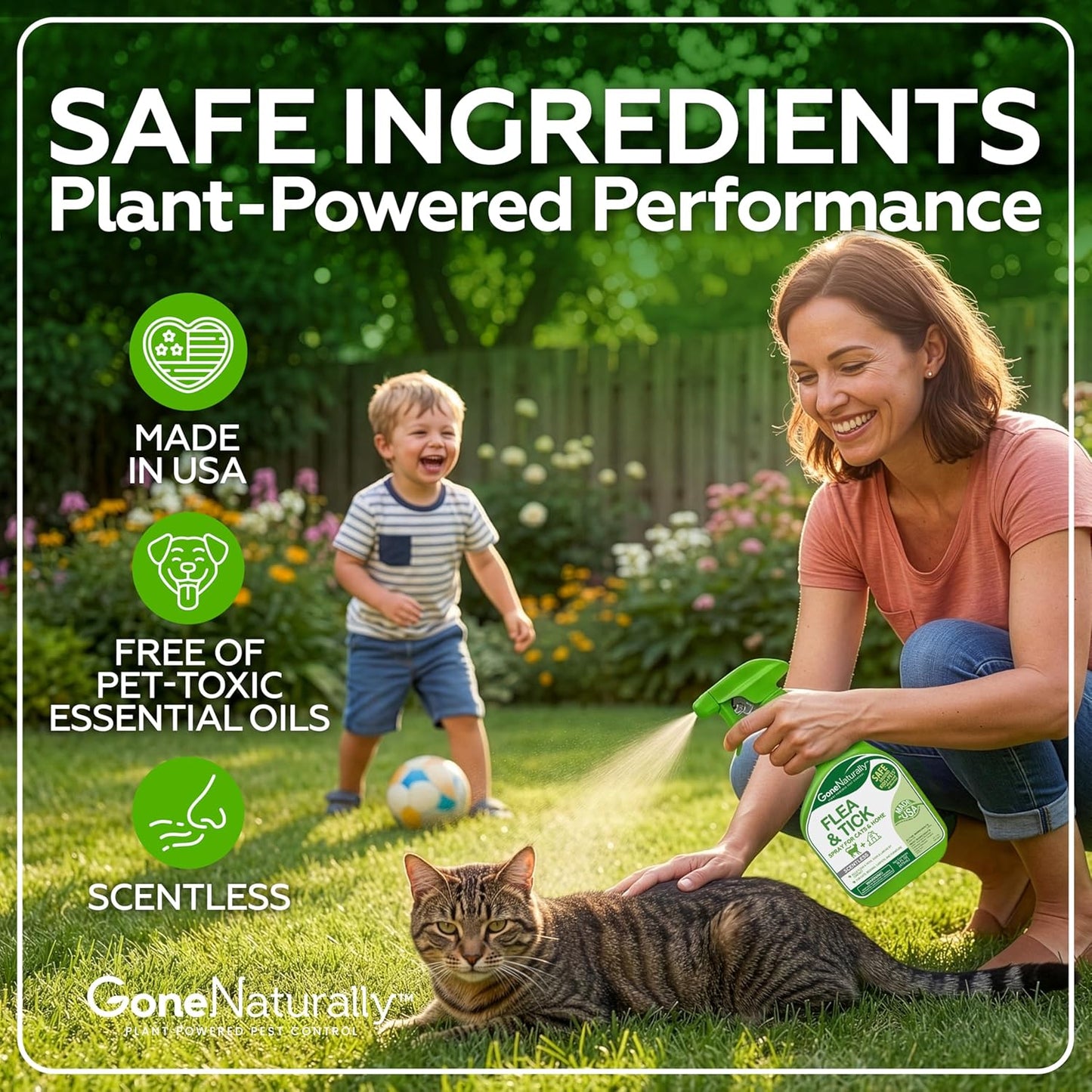 Plant-Based Spray for Cats & Home – Scentless, Non-Staining Formula for Indoor Use (16 oz)