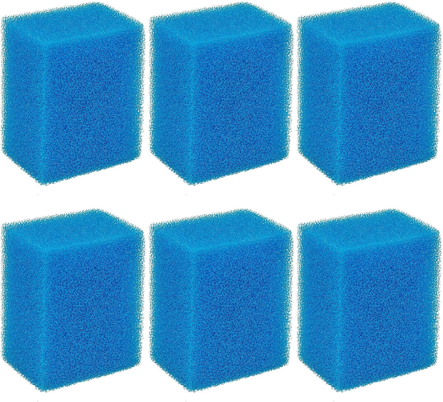 Bio-Foam for AC20 Power Filter, Replacement Aquarium Sponge Filter Media Foam Construction for Use in Freshwater & Saltwater Aquariums, 30PPI Filter Sponge Pads (6 PCS)