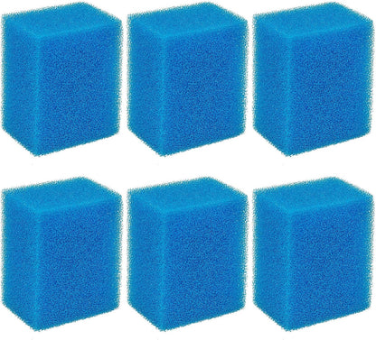 Bio-Foam for AC20 Power Filter, Replacement Aquarium Sponge Filter Media Foam Construction for Use in Freshwater & Saltwater Aquariums, 30PPI Filter Sponge Pads (6 PCS)